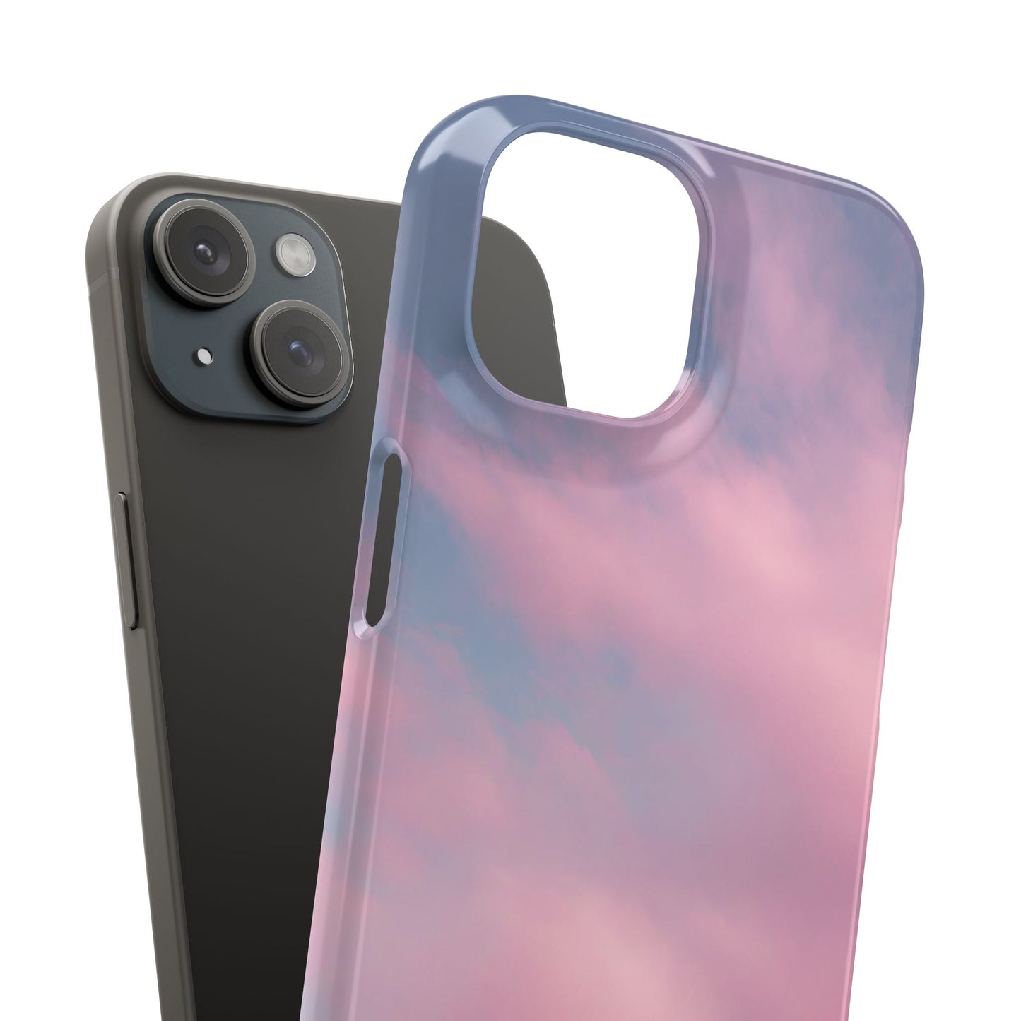 Dreamy Sunset Snap Case - Soft Pink Cloud Design for iPhone & Android