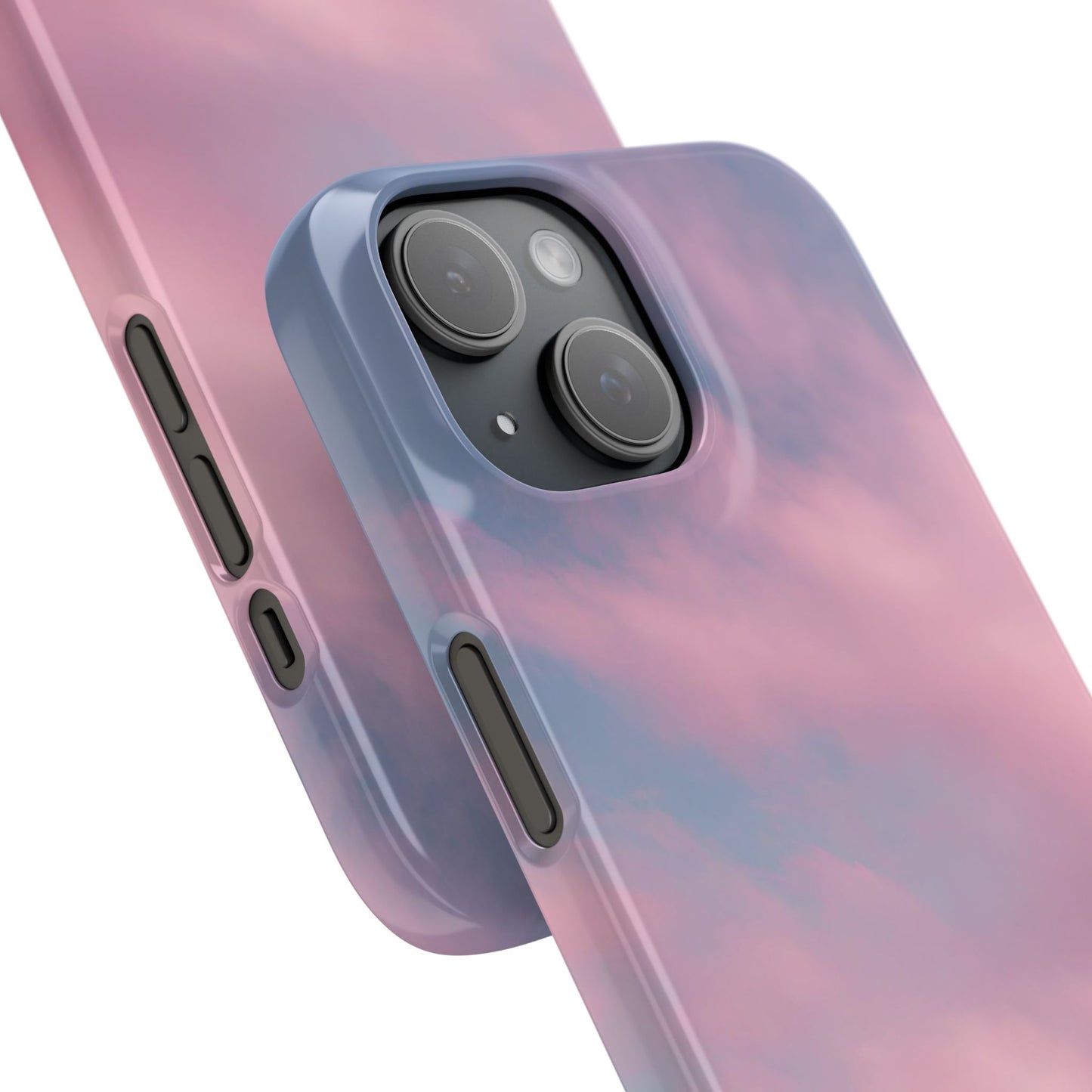 Dreamy Sunset Snap Case - Soft Pink Cloud Design for iPhone & Android